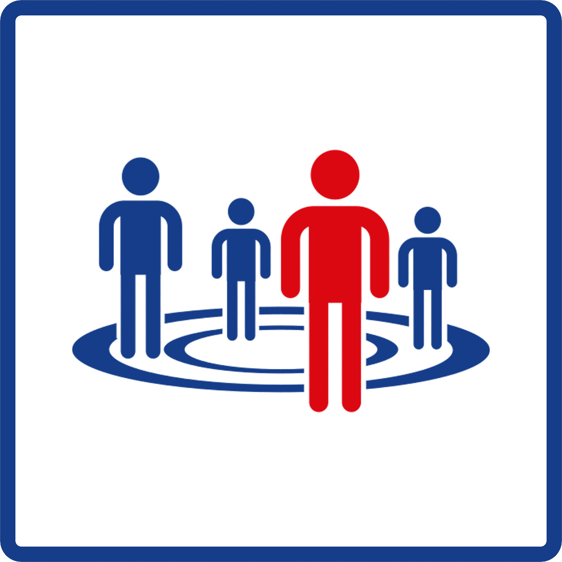 Icon to symbolise 3-level-user-management