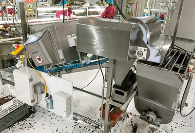 噴出的產(chǎn)品從產(chǎn)品流中去除