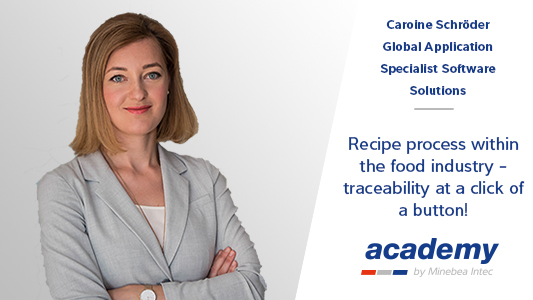 Thumbnail for webinar Recipe process within the food industry - traceability at a click of a button! held by Caroline Schr?der